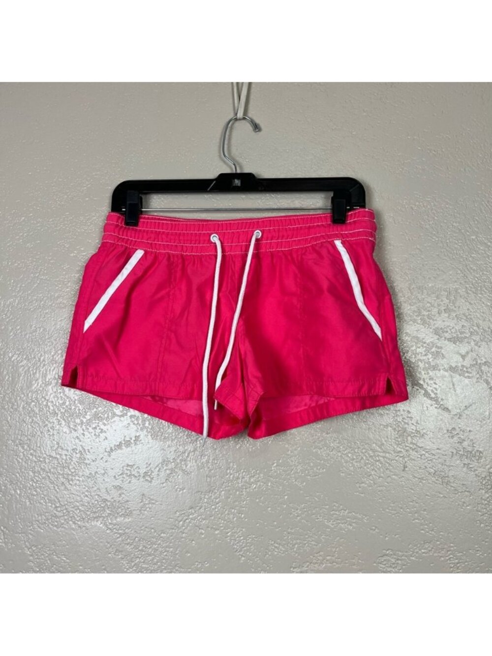 navy women athletic‎ elastic waist pink shorts small - Picture 6 of 7